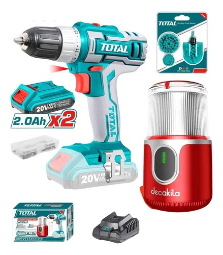 Taladro Inalámbrico 20v Kit Incluye Molino De Café Total
