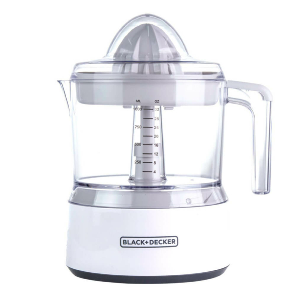 Exprimidor De Jugos Black And Decker Recipiente 32 Oz Blanca