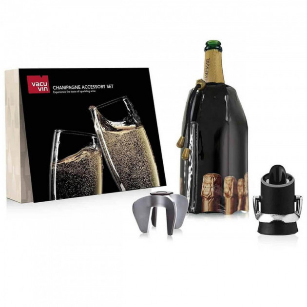 Set De Champagne Accessory Vacu Vin 3 piezas