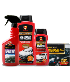 Kit De Ceras - Detallador + Cera Uv + Cera Nanotecnología + Cera Carnauba