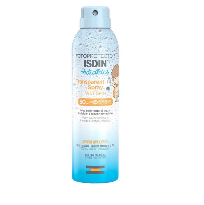 Fotoprotector Isdin Pediatrics Transparent Wet Skin Spf 50