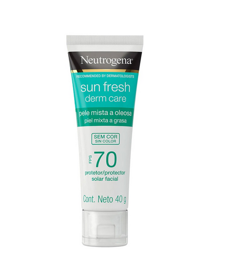 Neutrogena Sun Fresh Derm Care SPF70 Piel Mixta a Grasa con Niacinamida de 40 gr