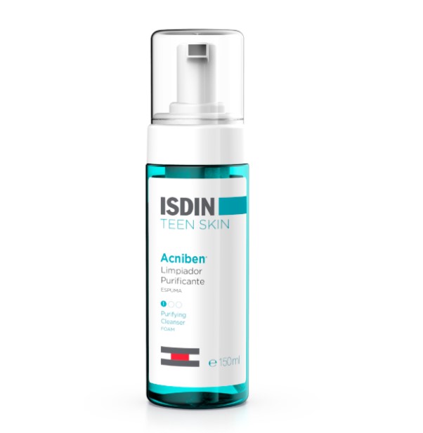 Isdin Acniben Teen Skin Limpiador Purificante En Espuma 150Ml