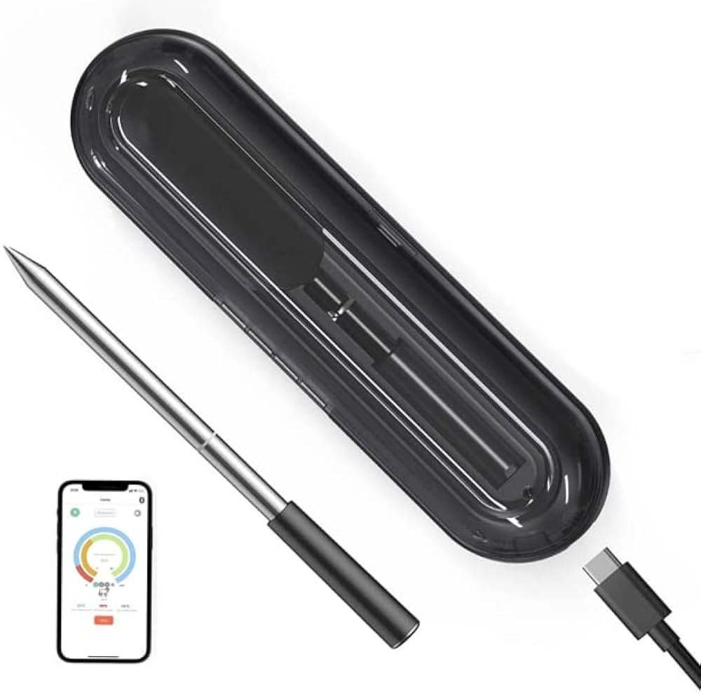 TERMOMETRO CHEF IQ INALAMBRICO SMART BT WIFI PARA PROTEINA NEGRO