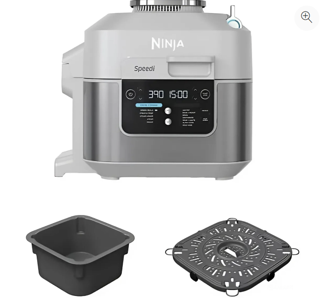 Olla de presión 8lt + Air fryer + 12 Funciones en 1 Ninja