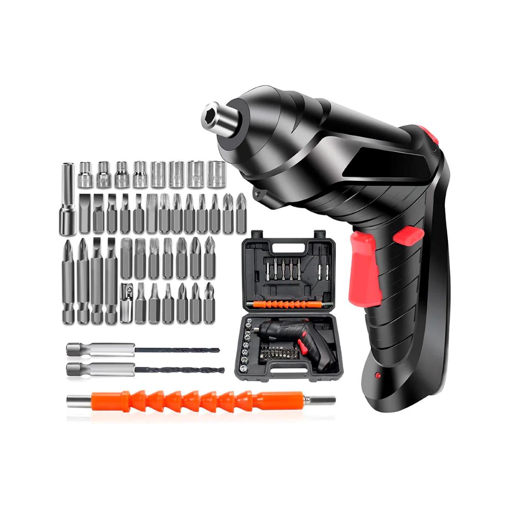 Kit destornillador inalambrico 47 piezas, EBASIX