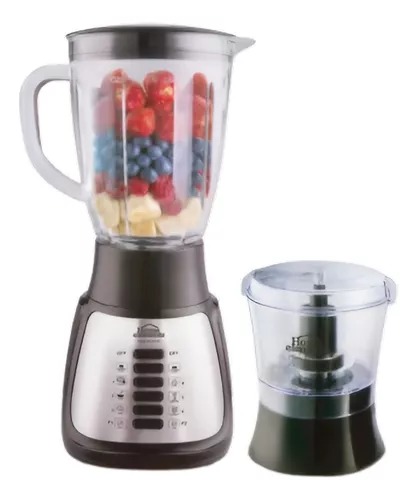 Licuadora 2 En 1 Procesador De Alimentos Home Elements