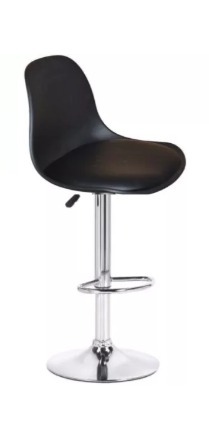Silla Taburete Tulip Color Negro