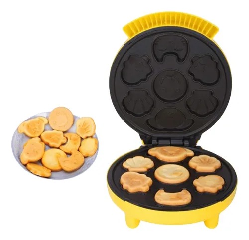 [P000000754] Máquina Mini Pancakes Eléctrica Antiadherente 7 Figuras