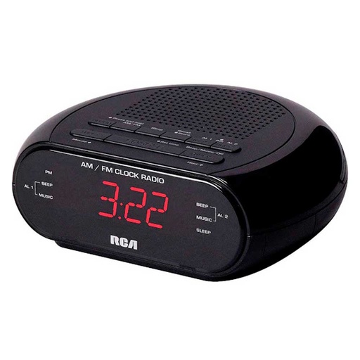 [RC205A] Radio Reloj Despertador Con Doble Alarma Rca