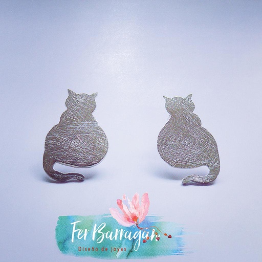 [mi_ferbarraganjoyas_20115] Aretes Gato