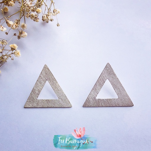 [Barragan_15] Aretes Triangulares De Plata