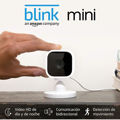 [DEFAULT-40613] Cámara Seguridad Inteligente Inalámbrica Interiores Blink Mini 1080P