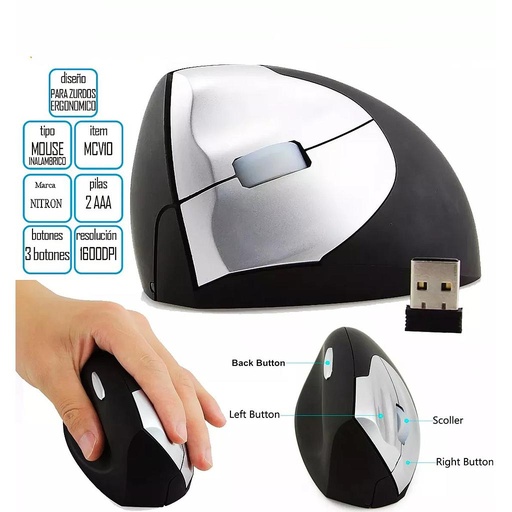 [FIN1068] Mouse Vertical Zurdo Anera