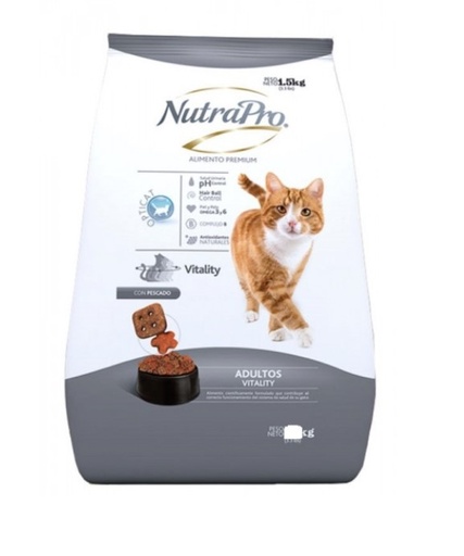 [usa_3] Alimento Para Gatos Nutrapro Gatos Adultos Vitaly 2Kg