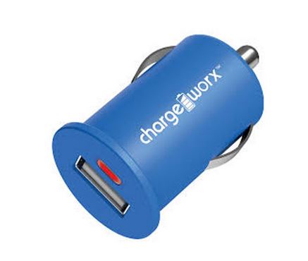[CX2100BL] CARGADOR VEHICULAR USB, 1AMP, AZUL, CHARGEWORX,CX2100BL