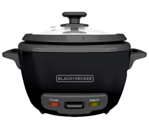 [BD-RC514B] Arrocera 14 tazas 3.3lts - color negra - Black + Decker