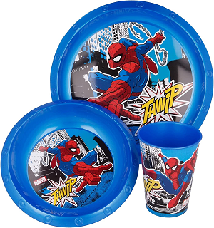 [943801] Vajilla De 3 Piezas De Spider-Man Para Niño