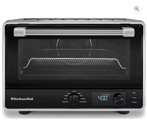 [KCO124BM] Horno Freidora de Aire Kitchen Aid  1800 W 20 Lt 9 Ajuste de Cocción