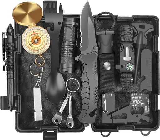 [25-01-132] Kit De Supervivencia 10 En 1 Estuche Camping O Emergencia VERANO