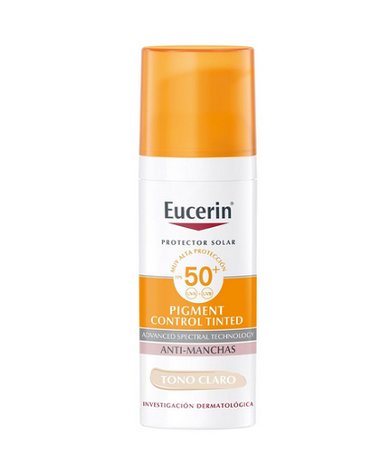 [glamo_54] Eucerin Sun Fluido Pigment Control SPF50+ Tono Claro de 50 ml