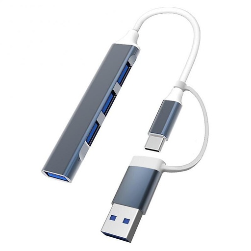 [HUP4PUERTOS] Usb-c Hub usb Multi Splitter 4 puertos Adapter Otg para computadora