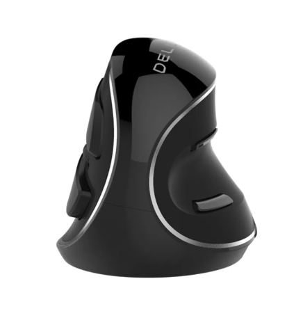 [005614] Mouse Delux M618pd Ergonomico Recargable Inhalambrico Negro