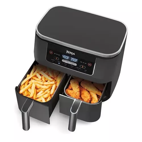 [DZ201] Freidora de Aire Ninja Digital de 2 Canastas 7.6 Litros caja genérica